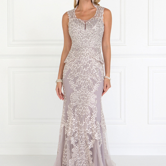 Mermaid Long Gowns with Embroidery GL1530 - Picture 1 of 5